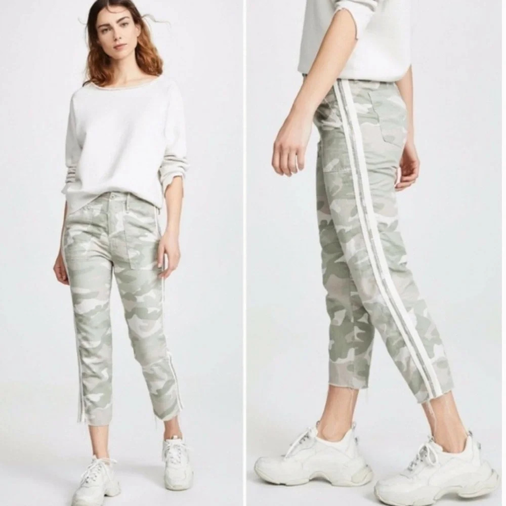MOTHER Denim The Shaker Chop Crop Fray Pant Desert Print Casual Women’s 27